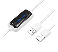 YACSEJAO alta velocidad USB 2,0 datos PC a PC enlace de sincronización de datos Cable de transferencia de archivos PC a PC para Microsoft Win 2000/XP/VISTA/Win7/8/10