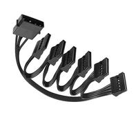 YACSEJAO Cable de alimentación IDE a SATA LP4 de 4 pines de 1 a 15 pines SATA, adaptador de alimentación para disco duro de PC (1 a 6)