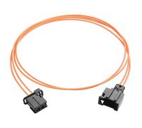 YACSEJAO Cable de fibra óptica de fibra óptica 1M/3,3FT Anti-Pull impermeable de alta temperatura resistente PBT Audio amplificador coche más cable de fibra óptica (macho-hembra)