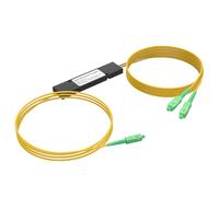 YACSEJAO Divisor óptico SC/APC, SC APC 1X2 FBT Singlemode fibra óptica Splitter Cable Patch SC/UPC PCL Splitter Conector