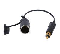 YACSEJAO Hella (Din) a Adaptador de encendedor de cigarrillos estándar - Extensión de cable, Enchufe europeo macho DIN Adaptador de encendedor de cigarrillos Enchufe 12V 24V para motocicleta y camión