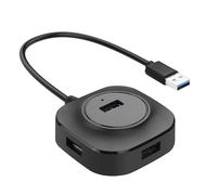YACSEJAO Multi-Port USB Extender Splitter mit Kabel,4 Port USB 3.0 Hub für Maus,Tastatur,U Disk, Laptop,PC (0,3m/0,9ft)