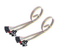 YACSEJAO PC Cable de interruptor de reinicio, PC Interruptor de reinicio de energía HDD Cable de luz LED Conjunto de kit de cable para computadora - 2 piezas (65 cm)