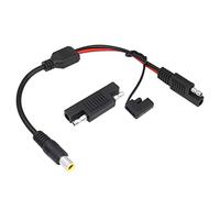 YACSEJAO SAE a DC 8mm Cable 14AWG 1FT DC 8mm macho a SAE Conector Adaptador para RV y generador solar Panel solar portátil