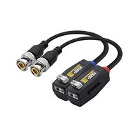 YACSEJAO Video Balun HD-CVI TVI AHD CVBS Conector pasivo BNC Video Balun Transceptor Cable para 4K 1080P 960P 720P 8MP 6MP 5MP 4MP 3MP CCTV Seguridad DVR Sistema de cámara de vigilancia - 1 par