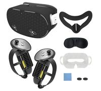 YACVRLT Kits de fundas de silicona para Meta Quest 3s, almohadilla facial de silicona, cubierta de agarre del controlador, cubierta de carcasa, cubierta de lente, accesorios de protección para Oculus