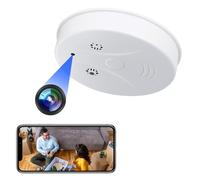 Yadayuki 5G Cámara Espía Oculta WiFi, Mini Camaras Espias Detectora de Humo 1080P HD, Micro Camera Espia Camuflada de Vigilancia con IR Visión Nocturna Detección De Movimiento para Hogar Oficina