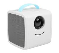 YADECL Mini proyector portátil LED LCD proyector, soporte completo, cine en casa proyector al aire libre regalos para niños (color: estilo blanco)