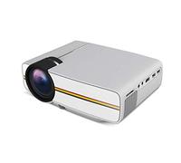 YADECL Proyector Pequeño Proyector Teléfono Móvil Mini Home Theater Wifi1080P Portátil Dormitorio Computadora Sin Pantalla TV (Color: Wit)