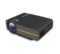 YADECL Proyector Pequeño Proyector Teléfono Móvil Mini Home Theater Wifi1080P Portátil Dormitorio Computadora Sin Pantalla TV (Color: Svart)