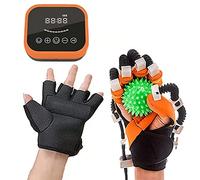 Yadlan Guantes Robot de Rehabilitación, Equipo de Entrenamiento de Muñeca del Dedo de Hemiplejía del Accidente Cerebrovascular, para Entrenamiento de Corrección de Flexión(Size:Izquierda-L)