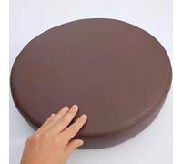 Yadlan Impermeables Cojín Redondo para Silla de Jardín Exterior, 30cm/25cm/35cm/40cm/50cm Antideslizante, Cojín de Asiento Suave para Taburete, jardín, Cocina, Oficina F 28x5cm/11x2in