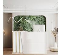 Yadlan Mostrador De RecepcióN Moderno, Mostrador para Tienda De Alimentacion, Mesas De RecepcióN De Oficina, Gama Alta Mueble RecepcióN Mostradores para Tiendas,Salones De Belleza B 140cm