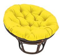 Yadlan Redonda De Silla Colgante, CojíN De Silla De Columpio Al Aire Libre, For Double Padded Seat Cushion For Rattan Swwing Wicker Egg Chair Hammock Pad Mat Yellow 50cm