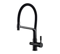 YADLCR 3 Vías Grifo Cocina Osmosis Grifería Filtro Agua Grifos de Fregadero Giratorio con caño, Estilo Moderno Pulverizador de Doble función para purificador de Filtro de Agua y Fregadero de Cocina