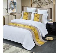 YADLCR Camino de Cama Bed Runner Bufanda Protector Slipcover Moderno Suave Comfort Bed Runners & Bufandas Cama Decorativo para Hotel Guesthouse Home Resorts(2,50x240cm (for 1.8m Bed))