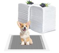 YADOBIG 100 Piezas Empapadores Perros, 33 x 45cm Carbón para Control de Olor Almohadillas Absorbentes, Almohadillas de Adiestramiento de Perros, Superficie de Secado Rápido
