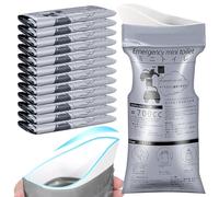 YADOBIG 12 Piezas Bolsas de Orina Desechables, 700ml Bolsa de Vómito de Urinario con Almohadilla de Rápida Absorción, Bolsa de Orina Portátiles para Acampar, Viajar, Atasco de Tráfico, Emergencia