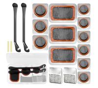 YADOBIG Kit Repara Pinchazos Bicicleta, Parches Bicicleta, Kit Pinchazos Bicicleta para Ciclistas, Montaña, Cercanías