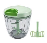 YADOBIG Picadora Manual con Cuerda, 900ML Vegetable Chopper con Tapa, Cortador Cebolla, Picador de Verduras Manual para Verduras, Frutas, Nueces