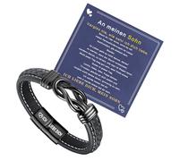 YADOCA Pulsera de Cuero para Niños Adolescentes, Regalos para Mamá y Papá