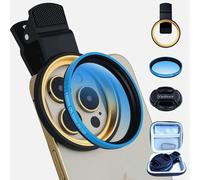 Yadsux Kit de filtro polarizador CPL de 52 mm para teléfonos móviles, lente universal con clip con estuche de almacenamiento, compatible con Samsung, Apple, Xiaomi, Motorola, Honor, OPPO