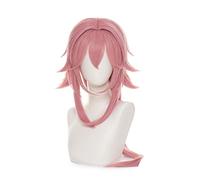 Yae Cosplay Wig Game Genshin Impact Yae Cosplay Pink Long Anime Wigs Genshin Inazuma Yae Cosplay Hair