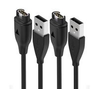 Yaekea 2 Piezas Cargador para Garmin Fenix 6/6S/6X Pro/5/5S/5X Plus/7/7S/7X, Forerunner 935/745/235/245/255, Approach S10/S40/S60, Vivoactive 3/4S, Exip, Vivosmart,Instinct,Venu Cable USB de Repuesto