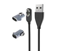 Yaekea Cargador para Auriculares Shokz Openrun/Openrun Pro/Opencomm/OpenRun Mini y Aftershokz Aeropex AS800 con Adaptador USB C, Cable de Carga magnético USB de 3.3 pies para Auriculares Shokz de