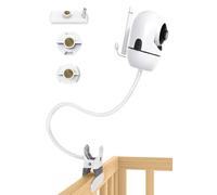 Yaekea Soporte flexible para monitor de bebé para cámara Hello Baby compatible con Hello Baby HB6550/HB65/HB6560/HB6340/HB6339/10.2 cm, soporte de clip para monitor de bebé con agujero de 1/4 pulgadas