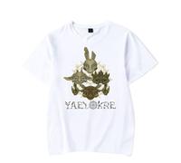 Yaelokre Merch The Lark Prólogo Camiseta de manga corta para hombre y mujer, ropa de verano unisex, blanco, XL