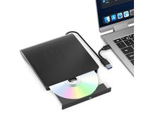 Yaeonku Unidad Bluray externa, USB 3.0 y tipo C portátil 3D Blu-ray DVD, grabadora de DVD, grabadora de CD y DVD óptica delgada adecuada para Windows XP/7/8/10/11 MacOS para PC, laptop, computadora de