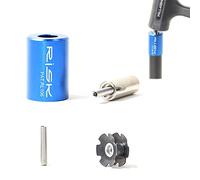 YAEOSNSI 4 unids Horquilla de bicicleta Star Nut Set Bike Headset Star Nut Bike Tenedor Instalador para Mountain Road Bike Hybrid Bike