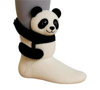 Yaepoip 3D Knit Animal Socks, Cute Animal Hugging Socks, Winter Warm Thick Funny Animals Sock Hand Crocheted (#3,Talla única)