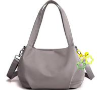 Yaepoip Body Light and Versatile Casual Bag - Nylon Waterproof Shoulder Fashionable Cross body Bag with Multi-Pockets (Gray)