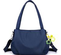 Yaepoip Body Light and Versatile Casual Bag - Nylon Waterproof Shoulder Fashionable Cross body Bag with Multi-Pockets (Dark Blue)