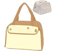 Yaepoip Capybara Lunch Box, Waterproof Capybara Lunch Bag, Lonchera De Capibaras Para Niña, Animal Print Insulated Box Cute Cartoon lunch Tote for Office Travel Picnic Beach (#3)