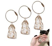 Yaepoip Cat Hair Keychain - Cat Hair Storage Bottle, Pet Fur Keepsake, Keychain for Collecting Catand DogHair (#5)