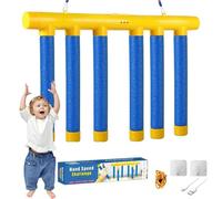 Yaepoip Catching Sticks Game, Upgrade Reflex Challenge Game, Catch All Drop Sticks Game, Hand Eye Coordination Reaction Training Toy for Kids and Adults (Yellow)