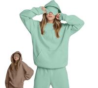 Yaepoip Comfort Airplane Mode Travel Hoodie with Eye Mask Built In, Wearable Blanket Hoodie with Hidden Pockets Unisex (Cyan,XXL)