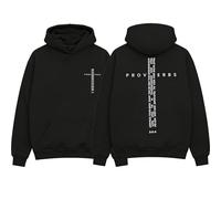 Yaepoip Faith Over Fear Hoodie Men Christian Sweatshirt Graphic, Jesus Hoodie Inspirational Streetwear Pullover (Black,XXL)