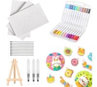 Yaepoip Magic 3D Foam Texture Painting Kit, Magic Puffy Paint, Ultimate Magic Texture Painting Kit, DIY Bubble Drawing Pens for Painting, Art (Rectangular)