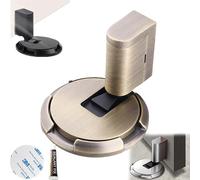 Yaepoip Mechanical Floor Door Stopper, Magnetic Door Stopper, Punch-Free Mechanical Silent Floor Door Stop, Adjustable No Drilling Magnetic Door Locks, Magnetic Door Catch (Bronze)