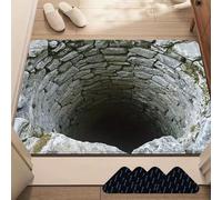 Yaepoip Optical Illusion Rug, 3D Rugs Optical Illusion, Rugs That Look Like A Hole with Secure Non-Slip, Funny 3D Carpet To Prank (A,19.7 * 31.5in)
