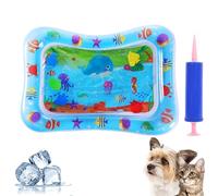 Yaepoip Pet Water Bed, Pet WaterBed for Dogs, Cat WaterBed Play Mat, CatWater Bed Toy with Fish, Thickened SensoryWater Playmat for Cats, Self Cooling Pad Playmat forPet (#4)