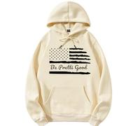Yaepoip Sudadera Be Pretty Good, Sudadera con Capucha Be Good and Pretty, Sudadera We Are All Pretty Good (Khaki,M)