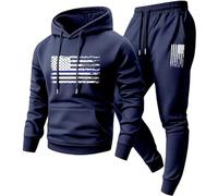 Yaepoip Sweatsuits For Men 2 Piece Hoodies And Joggers Set Casual Be Pretty Good Sweatshirt Track Suit Mens (navy blue,M)