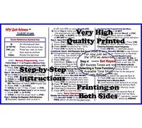 Yaesu FT-60R Tri-Folded Reference Card by Nifty Accessories