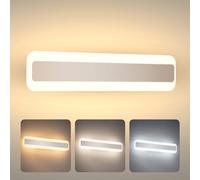 Yafido 14W Lampara Espejo Baño 40cm 1050LM Apliques Espejo Baño Interior LED 3000K Blanco Neutro 4000K Blanco Frío 6000K