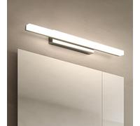 Yafido Aplique Espejo de Baño 40CM LED Maquillaje Luz Blanco Natural Para Lavabo, 9W Cromo IP44 Lampara 4000K Cuarto Luces Tocador Pared 230V Bathroom Light sobre Mirror